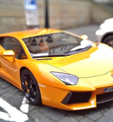 Ferrari Yellow Car